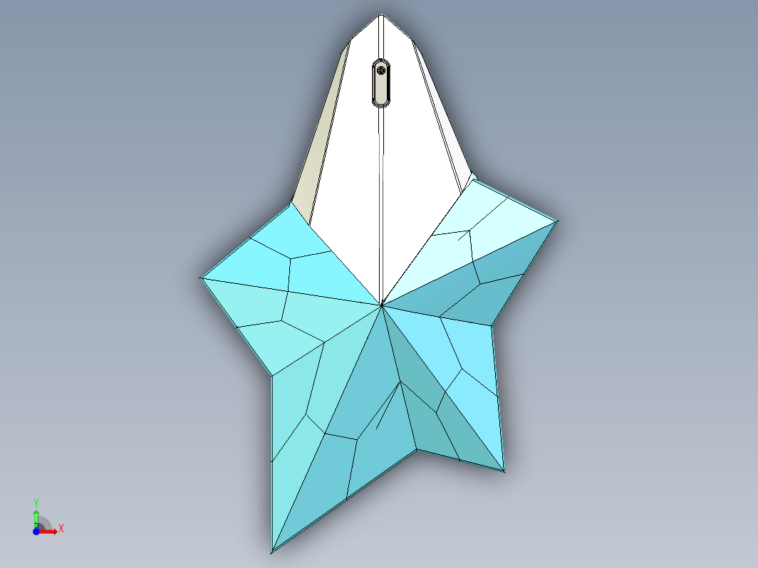 星形状香水三维模型