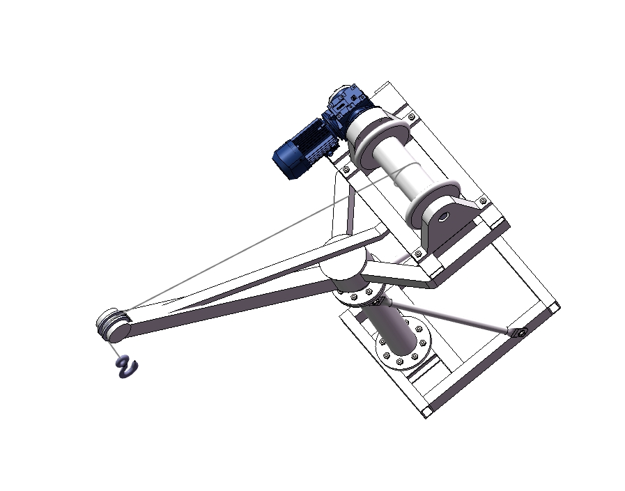 小型电动吊运装置设计三维SW2012带参+CAD+说明书