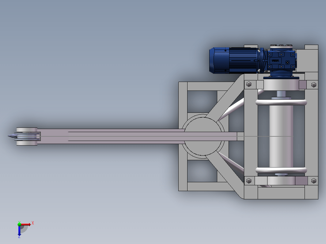 小型电动吊运装置设计三维SW2012带参+CAD+说明书