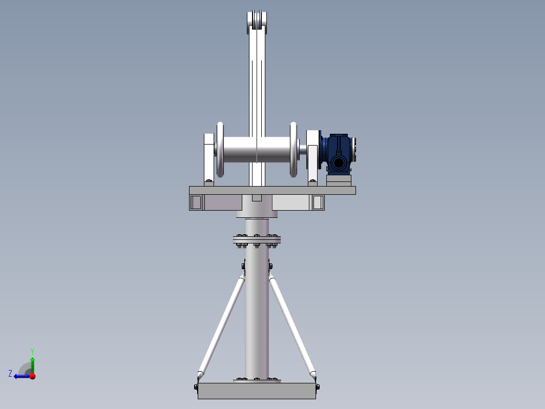 小型电动吊运装置设计三维SW2012带参+CAD+说明书