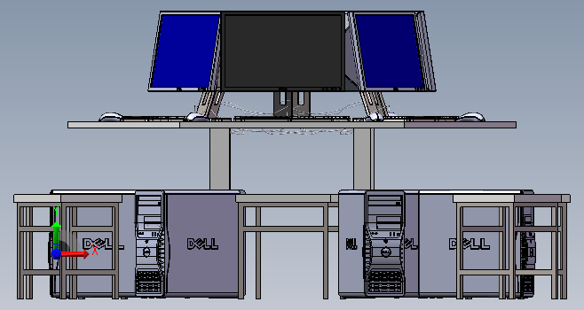 K9701-六座环形办公桌