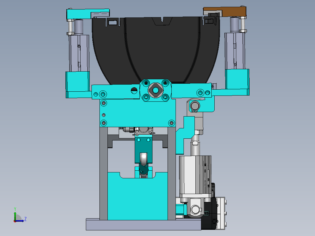 轨迹轮槽轮组装机3D