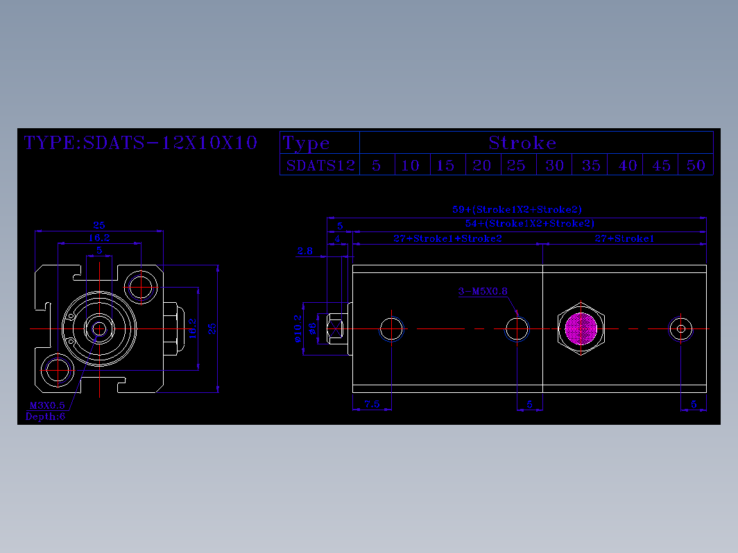 SDA气缸 83-SDAT-12-SN