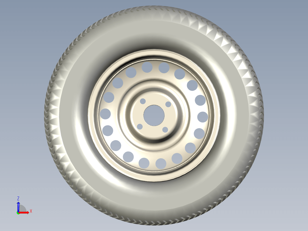 UG轮胎模型三维