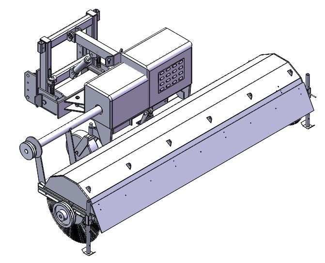 除雪车雪刷机构设计三维SW2016带参+CAD+说明书