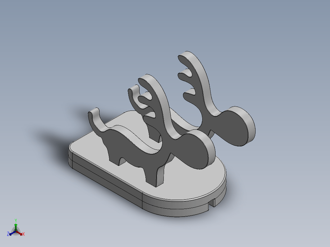 手机支架模型3D图 多种格式