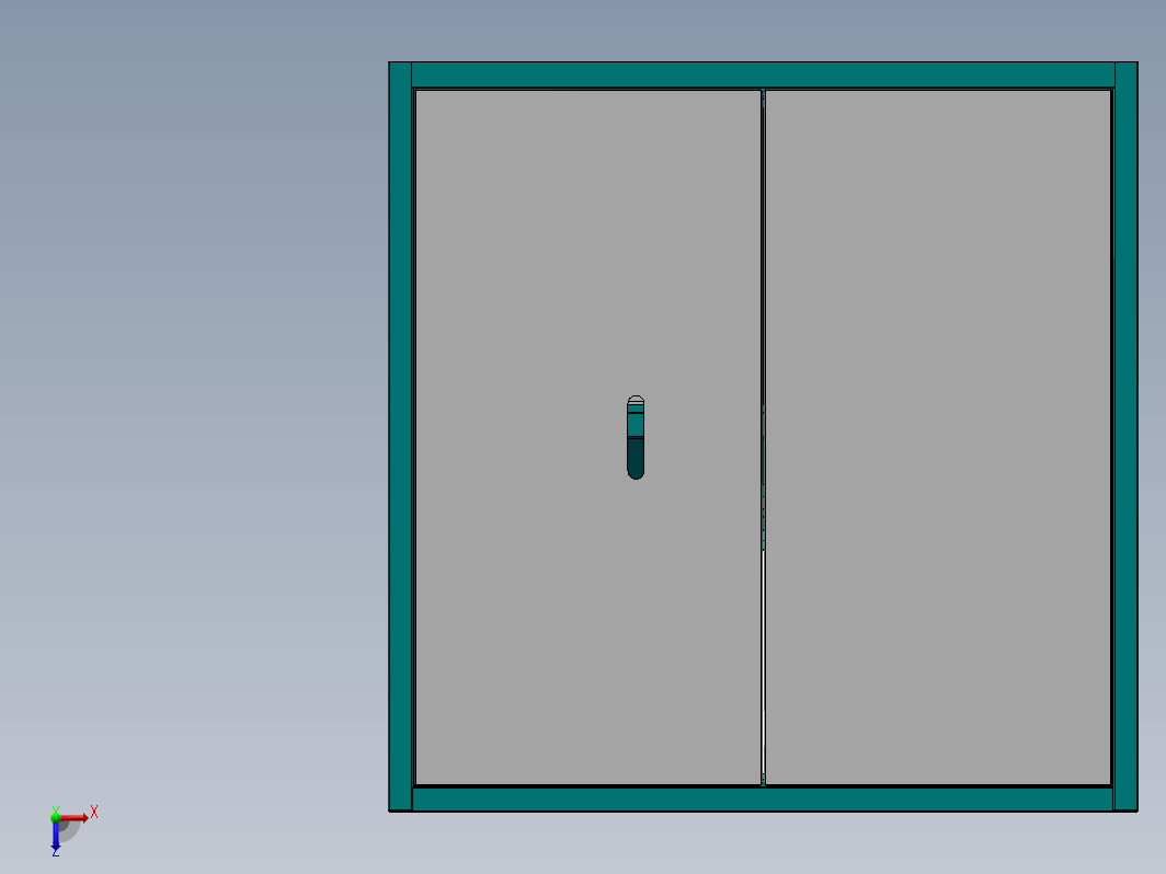 琴式操作台钣金结构3D数模图纸 Solidworks设计 附STEP IGS