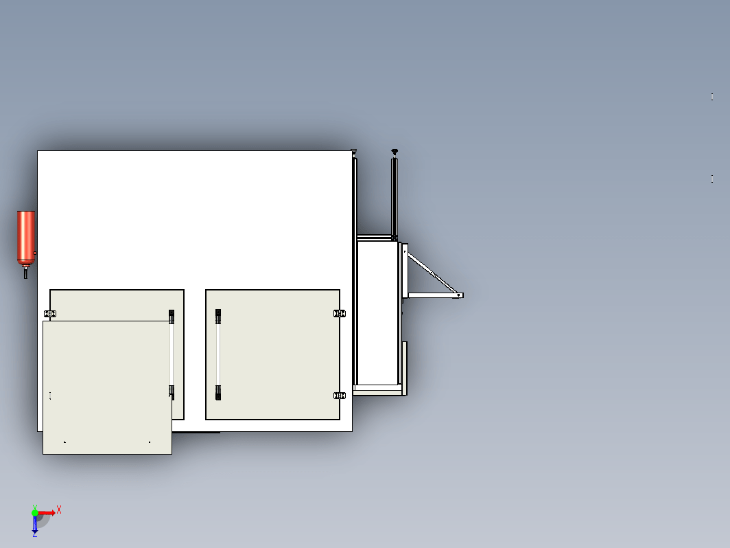 UR机器人喷漆室3D