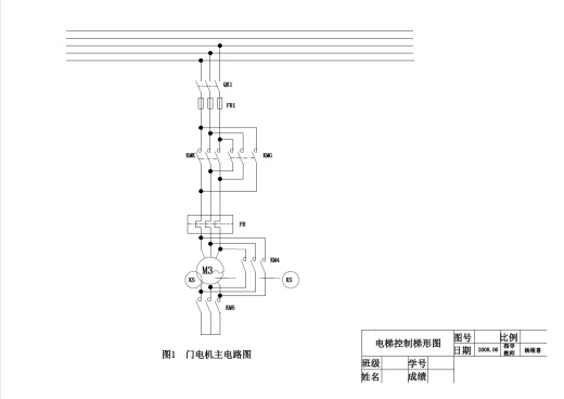 升降电梯驱动系统和控制电路设计+CAD+说明书缩略图