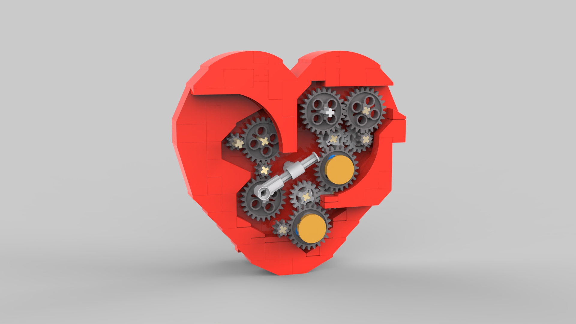 lego-technic跃动的红心玩具模型