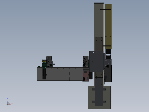 注塑机五轴伺服双截机械手solidworks三维模型图纸缩略图