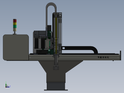 注塑机五轴伺服双截机械手solidworks三维模型图纸缩略图