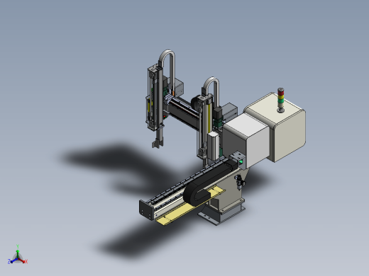 注塑机五轴伺服双截机械手solidworks三维模型图纸缩略图