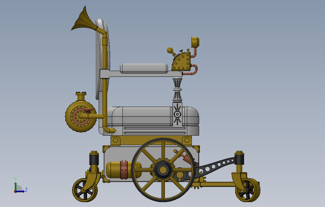 【426】蒸汽朋克机械轮椅