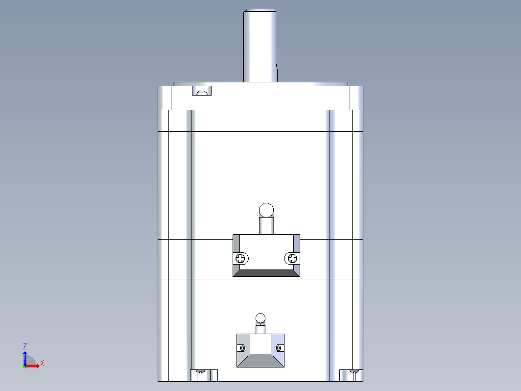 雷赛CM抱闸型步进电机86机座3D图