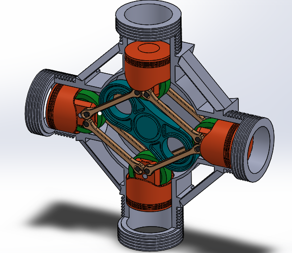X型发动机结构