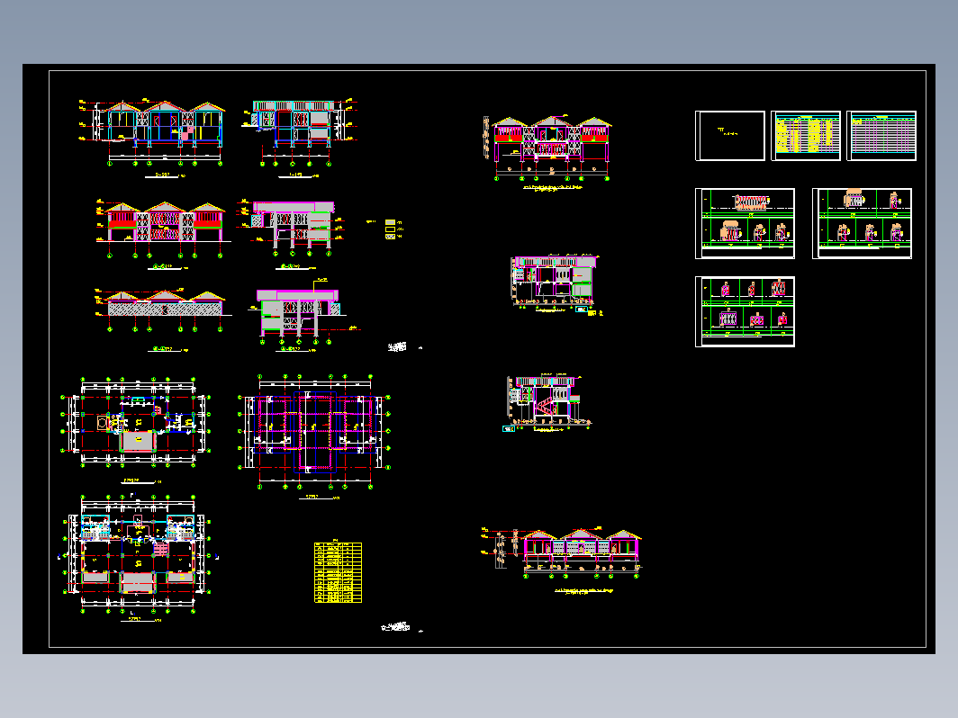 某渡假村总统套房全套建施图