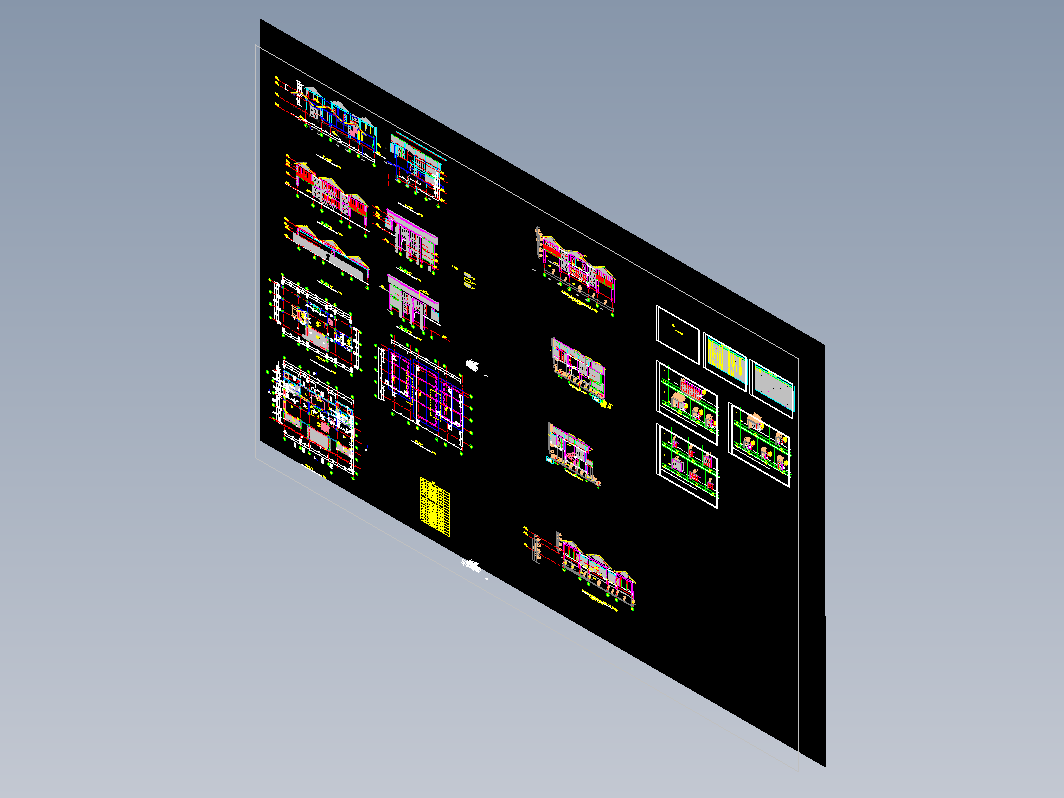 某渡假村总统套房全套建施图