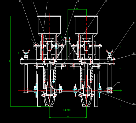 多功能播种机设计（主结构及撒水施肥部分）+CAD+说明书缩略图