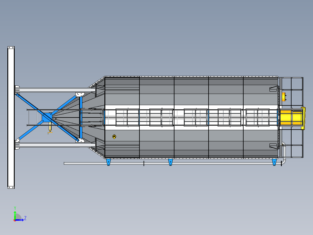 水泥储存筒仓结构 Cement storage silo