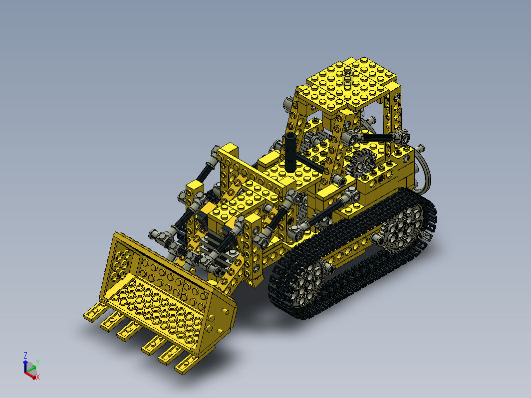 推土机拼装模型 Bulldozer