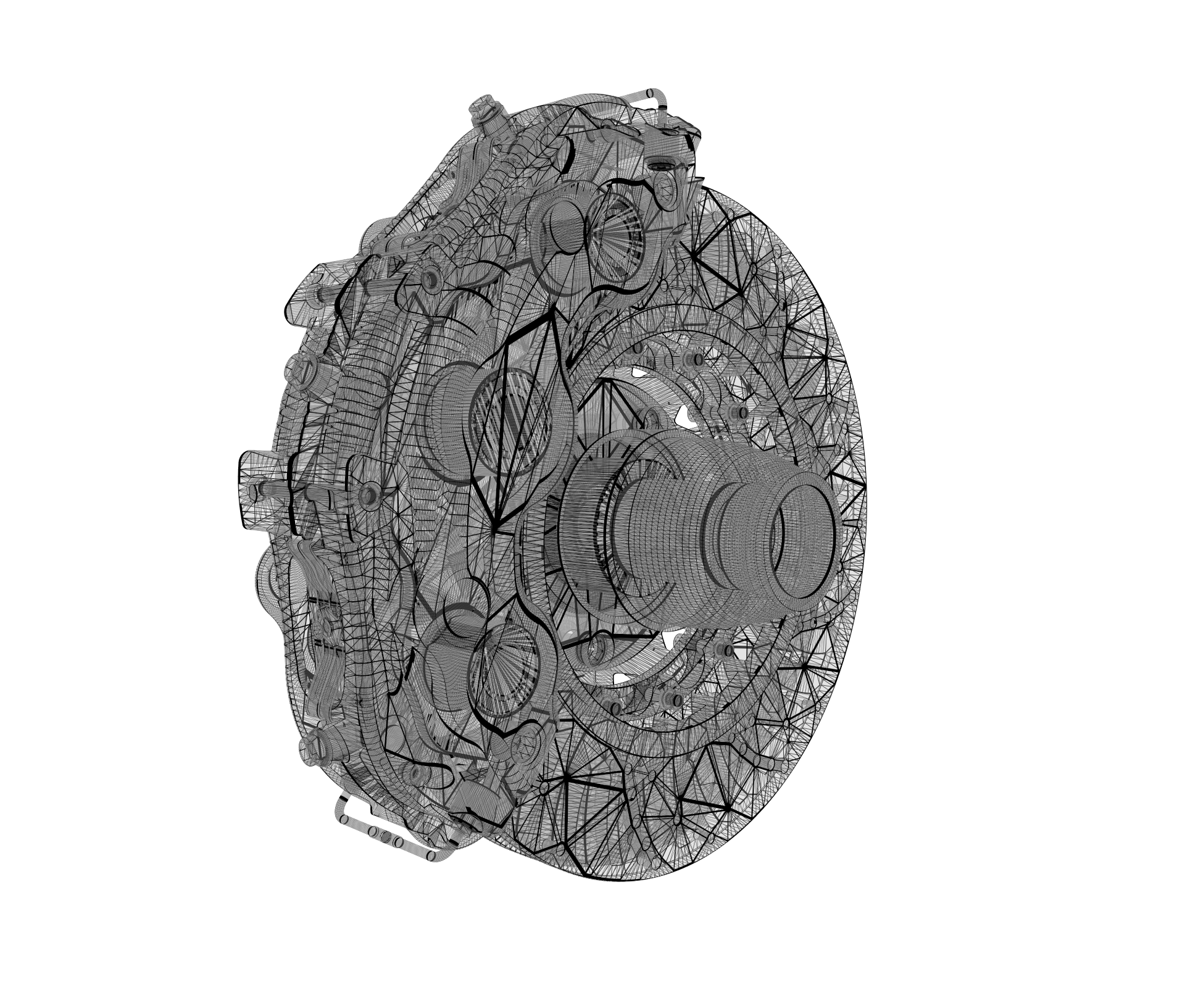 ccb复合陶瓷制动器模型3D图纸 CATIA设计 附STP IGS