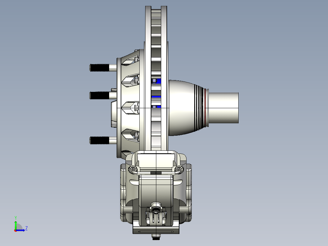 ccb复合陶瓷制动器模型3D图纸 CATIA设计 附STP IGS