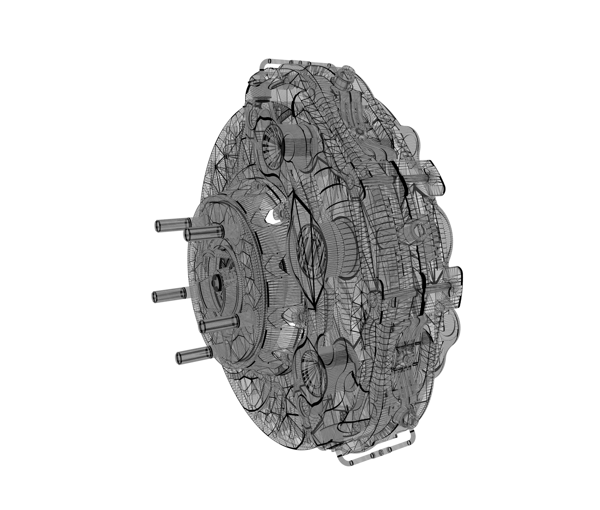 ccb复合陶瓷制动器模型3D图纸 CATIA设计 附STP IGS