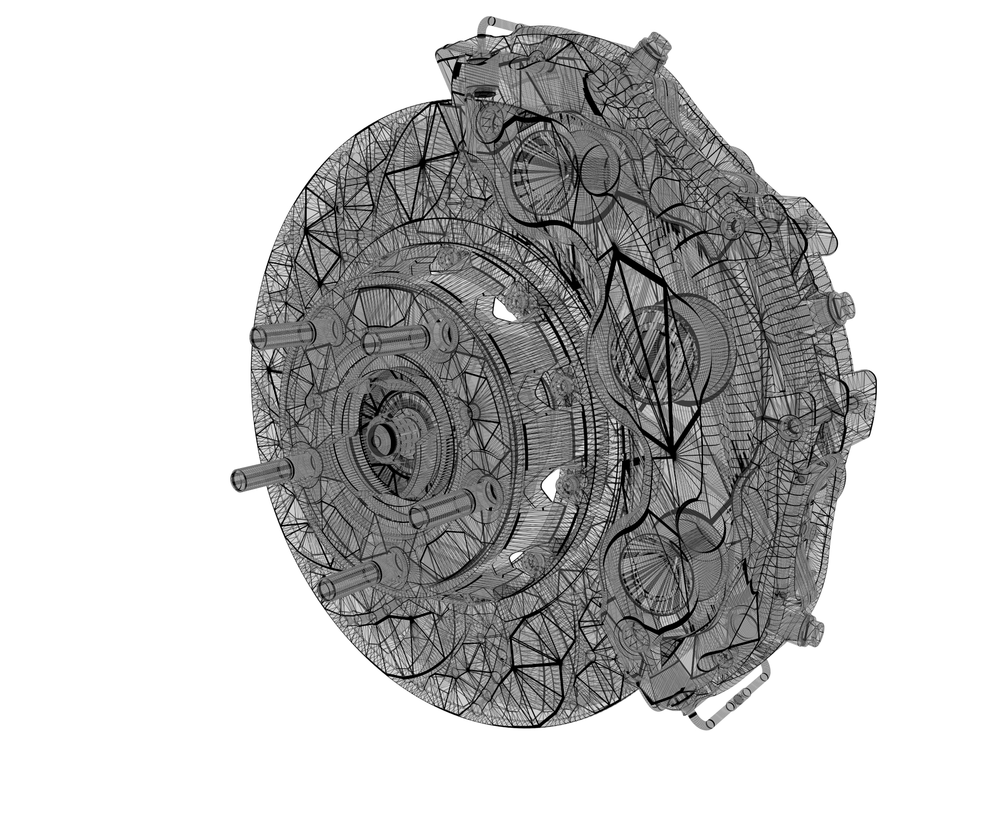 ccb复合陶瓷制动器模型3D图纸 CATIA设计 附STP IGS