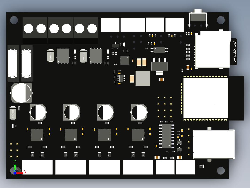 电路板 主板 fysetc-e4-3d-printer-controller STP