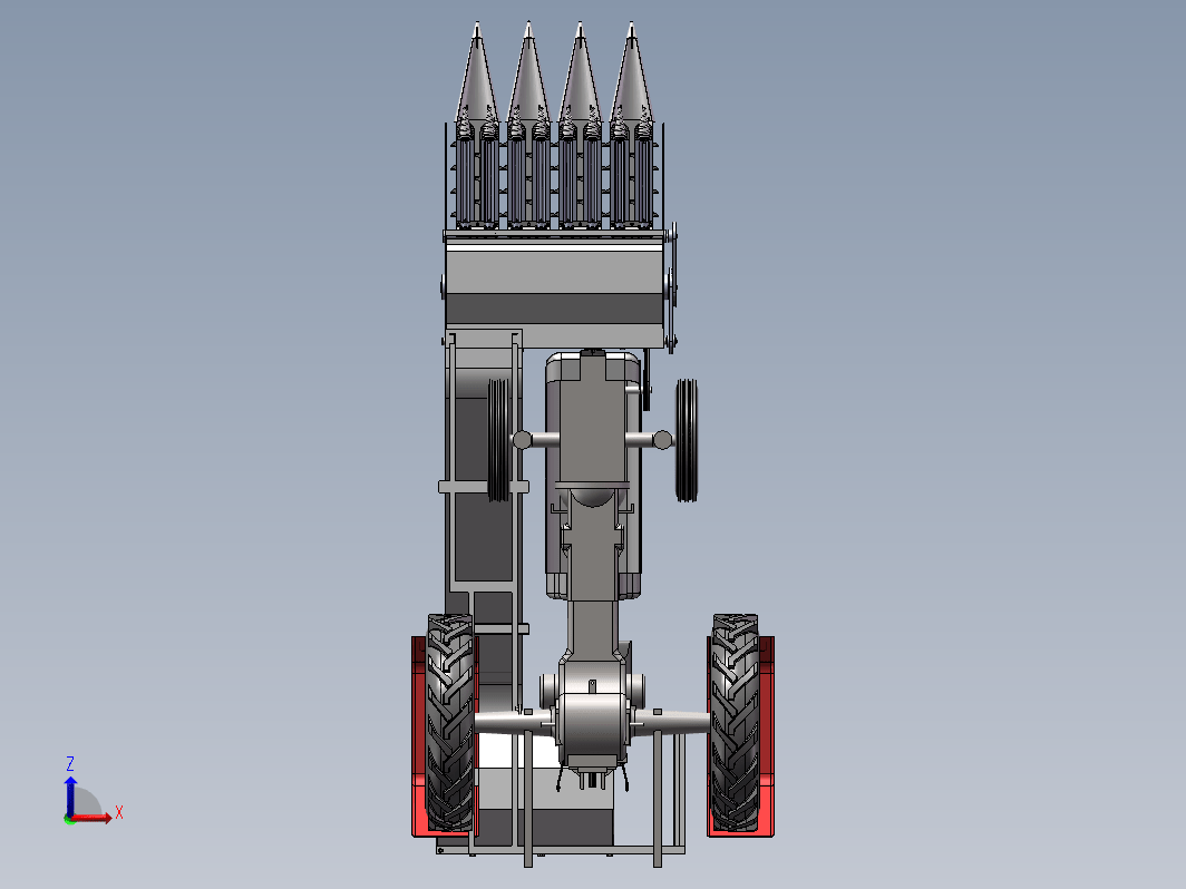 玉米收割机三维SW2015带参+CAD+说明书