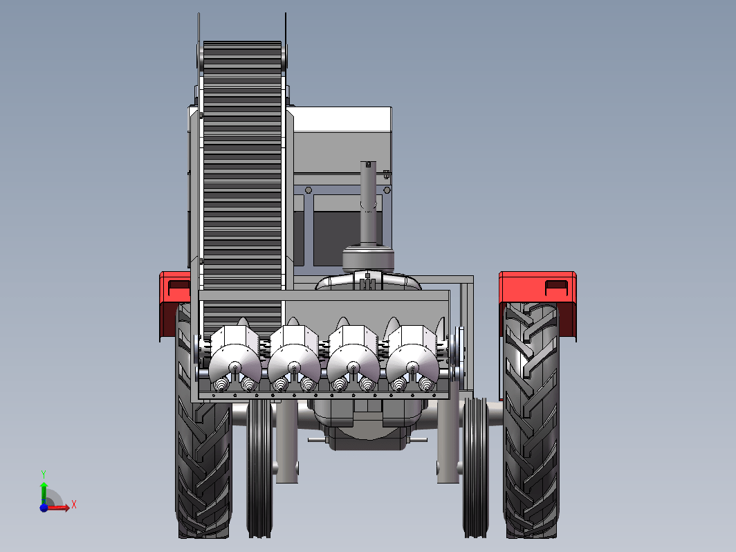 玉米收割机三维SW2015带参+CAD+说明书