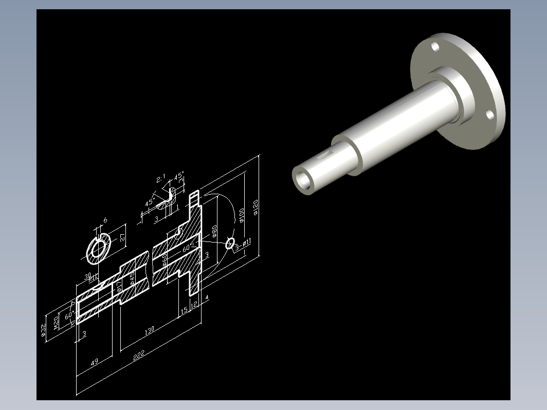 CAD机械零件图-机械制图58