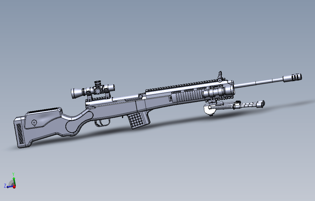 【383】SKS狙击步枪SW设计