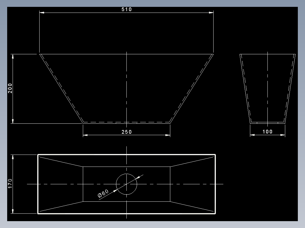 长方型排水漏斗