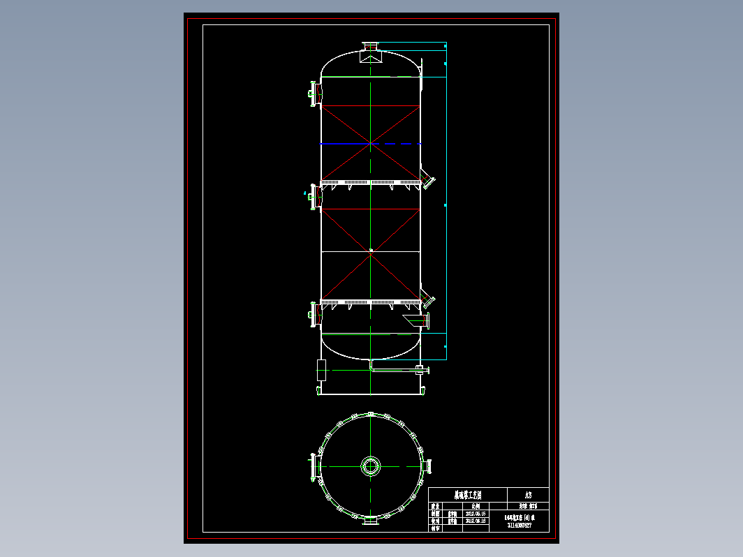 焚烧炉烟气脱硝脱硫除尘系统设计+CAD+说明书