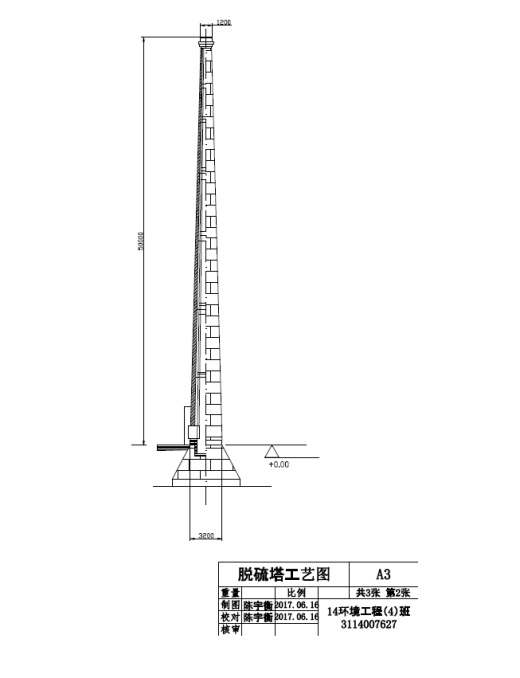 焚烧炉烟气脱硝脱硫除尘系统设计+CAD+说明书