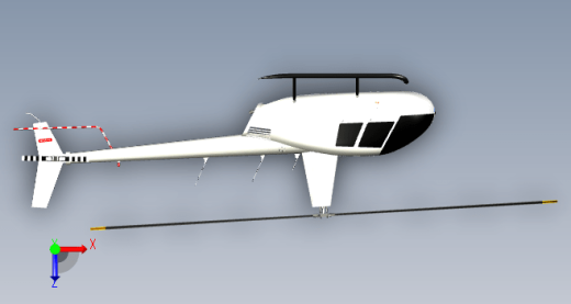 罗宾逊R44一比一尺寸模型缩略图