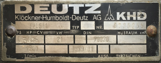 Deutz F2L511柴油发动机缩略图