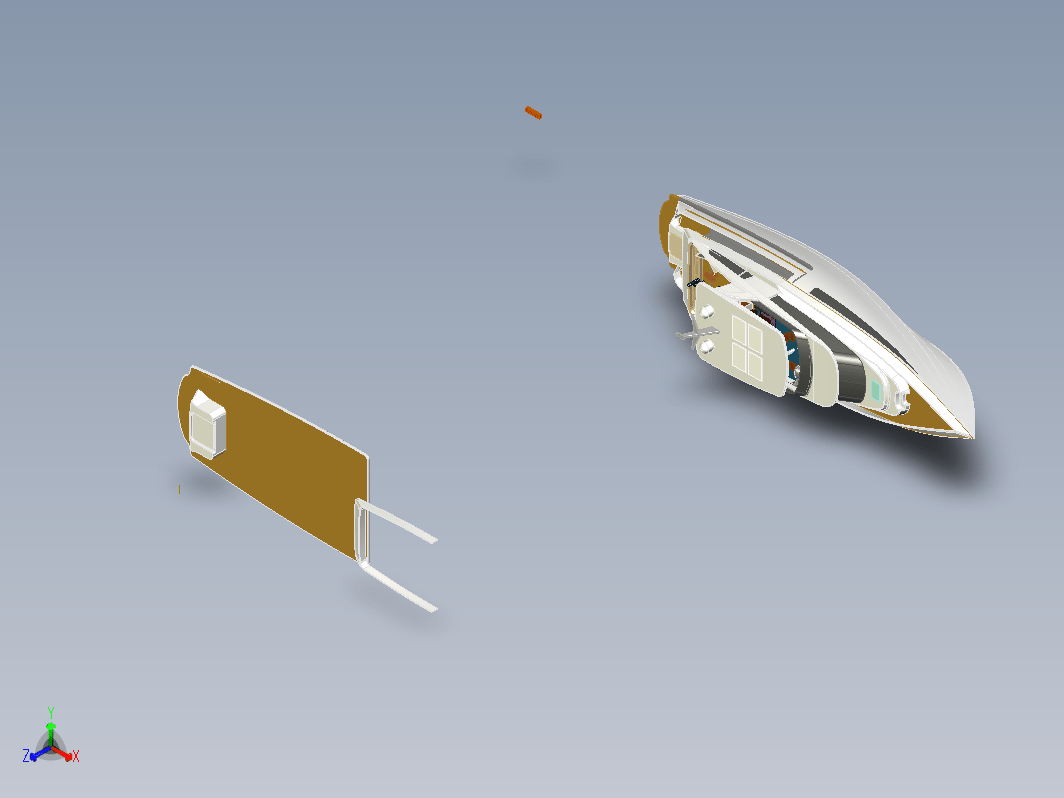 豪华游艇3D图纸