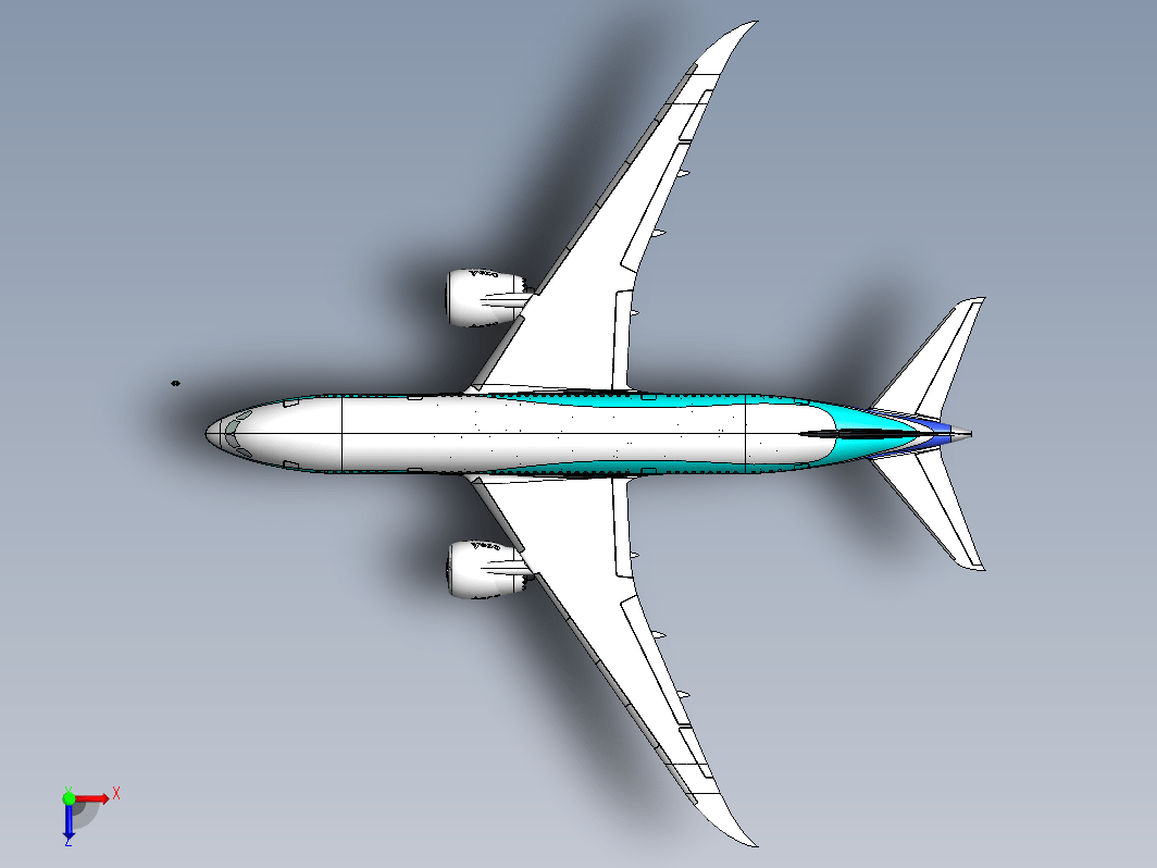 波音787飞机组装图