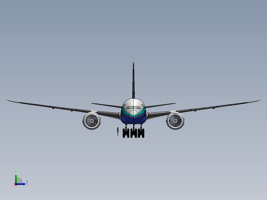 波音787飞机组装图