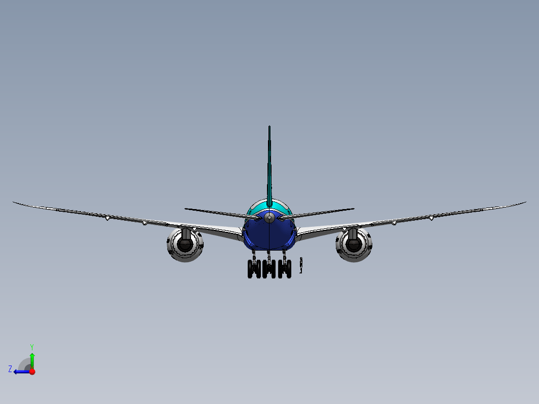 波音787飞机组装图