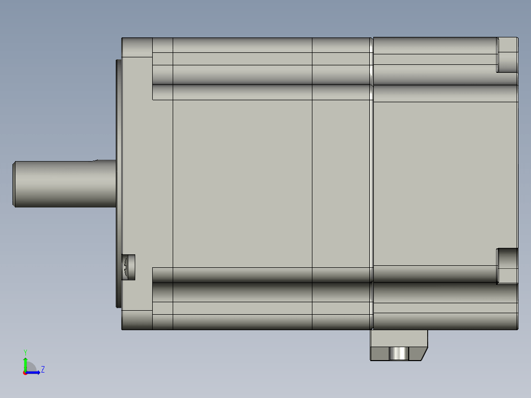 YK86HB80-4432K-01SC  86mm两相步进刹车电机（3D）