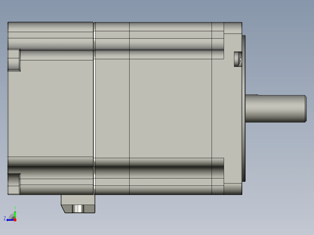 YK86HB80-4432K-01SC  86mm两相步进刹车电机（3D）