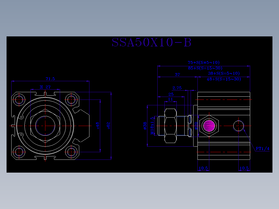 SDA气缸 83-SSA-50-BZW