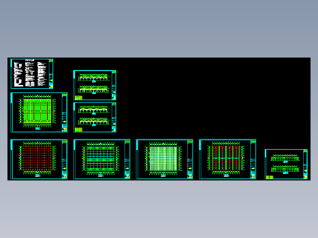 石狮某公司70x80钢结构CAD