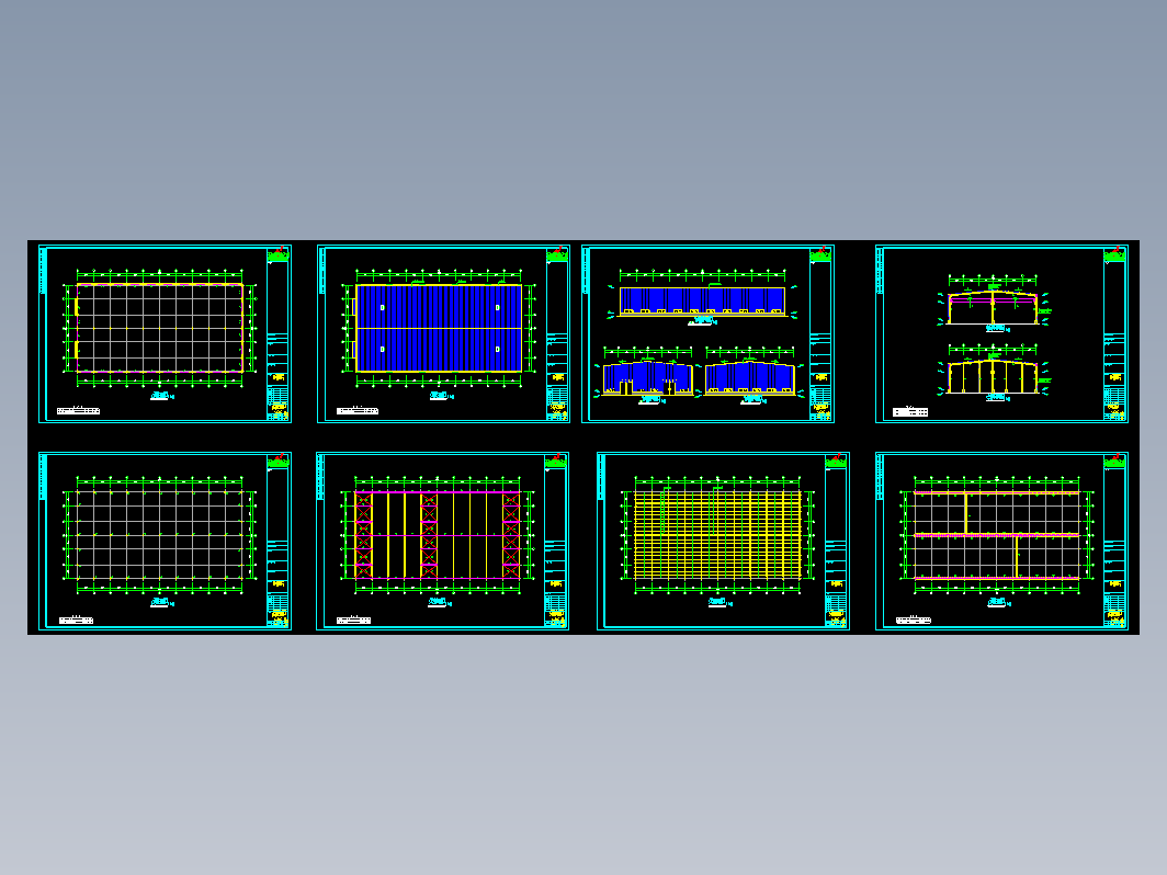 某公司60×32厂房工程CAD