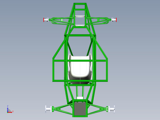 Buggy chassis钢管车框架底盘结构缩略图