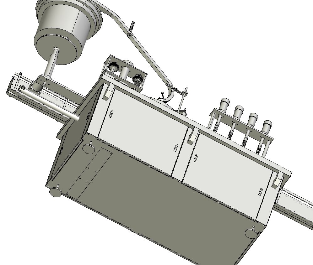 自动灌装旋盖设备三维